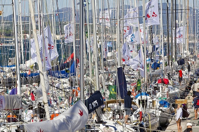 Dockside in St Tropez - Giraglia Rolex Cup 2012 ©  Rolex / Carlo Borlenghi http://www.carloborlenghi.net